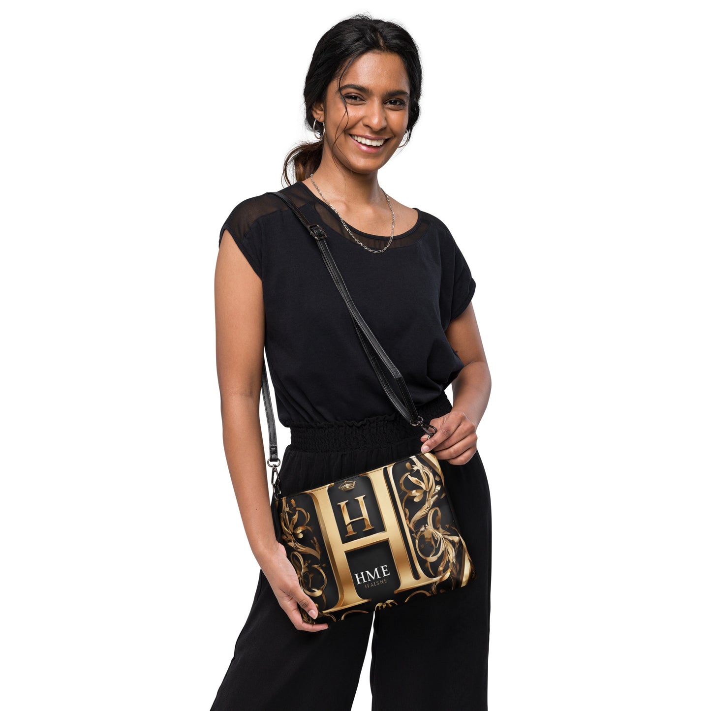 The Lou Collection Crossbody bag (White Logo)