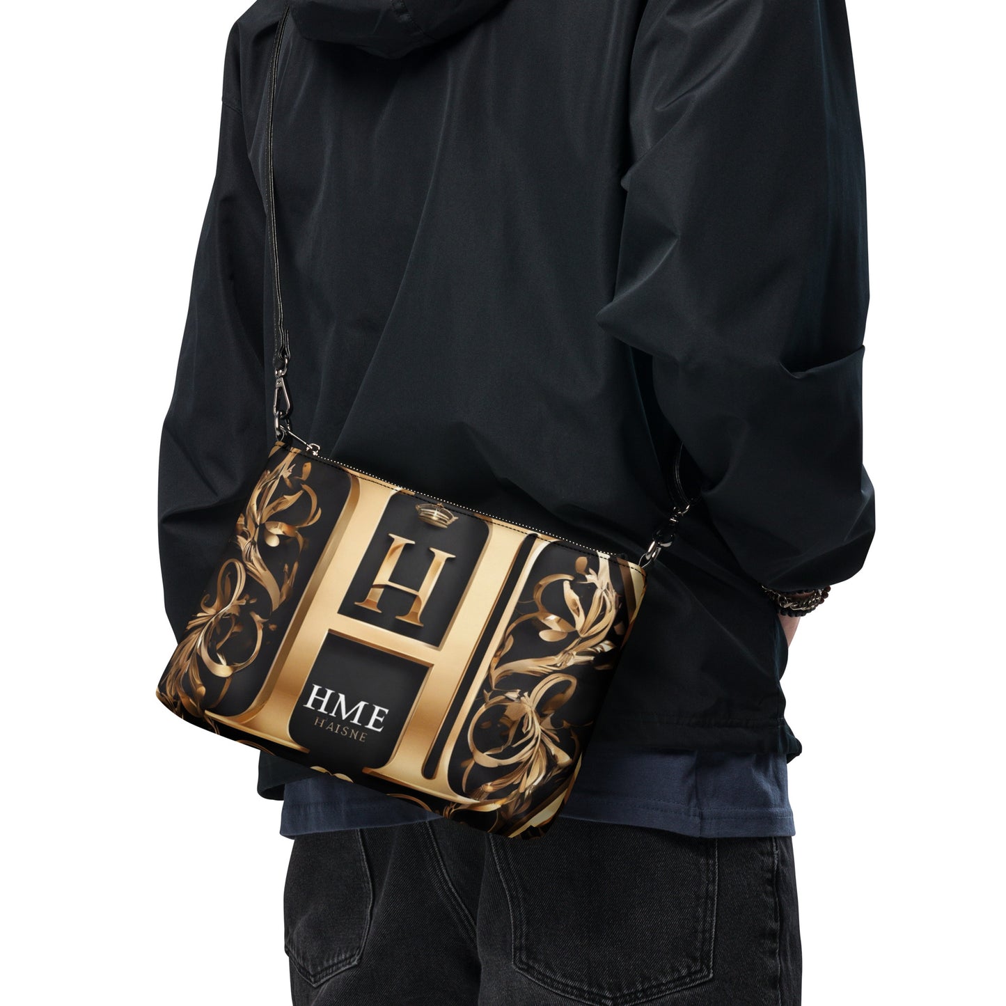 The Lou Collection Crossbody bag (White Logo)