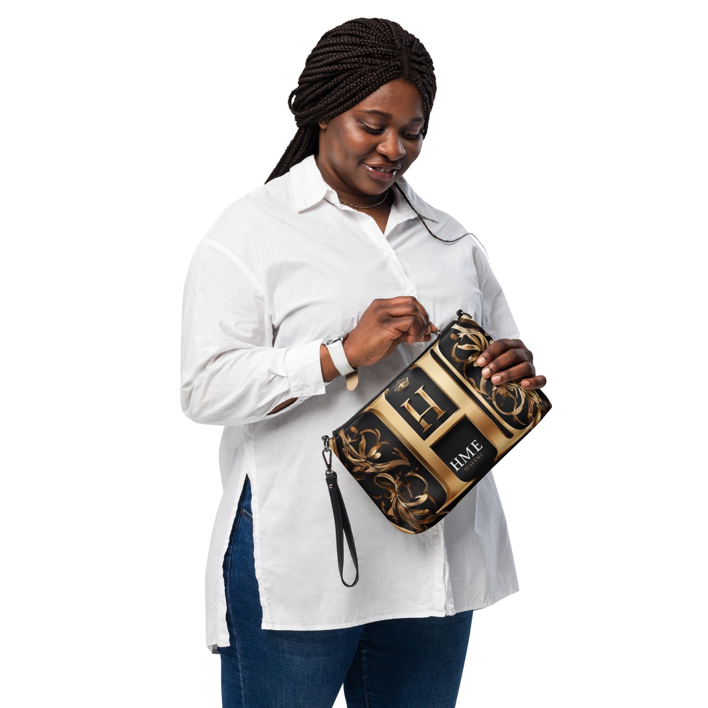 The Lou Collection Crossbody bag (White Logo)