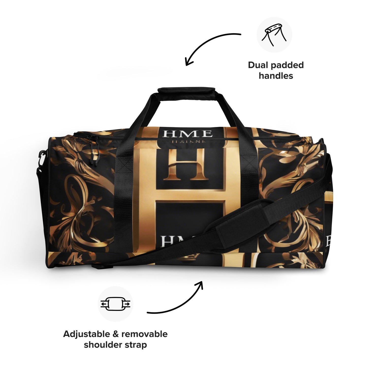 The Lou Collection Duffle bag (White Logo)