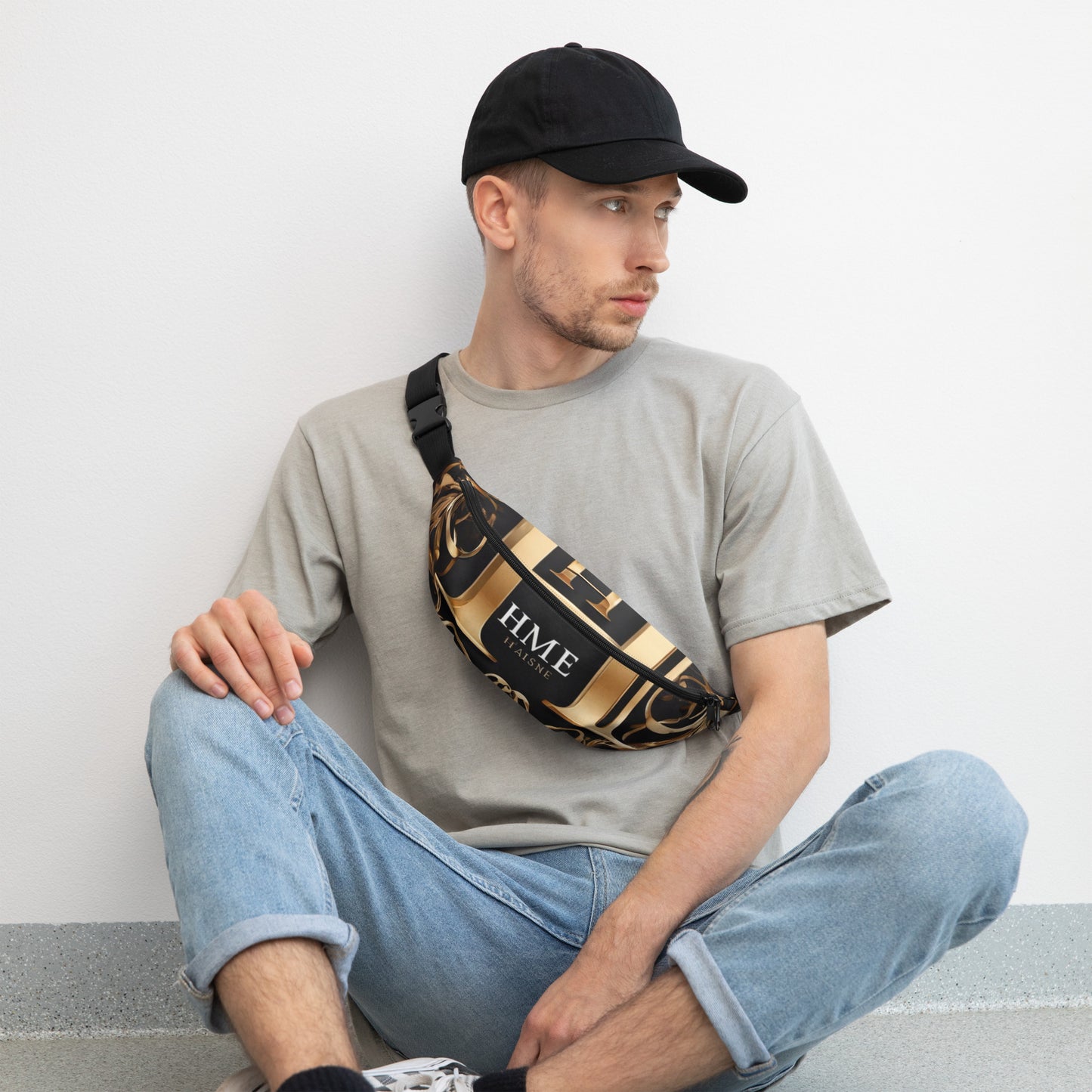 The Lou Collection Fanny Pack (White Logo)