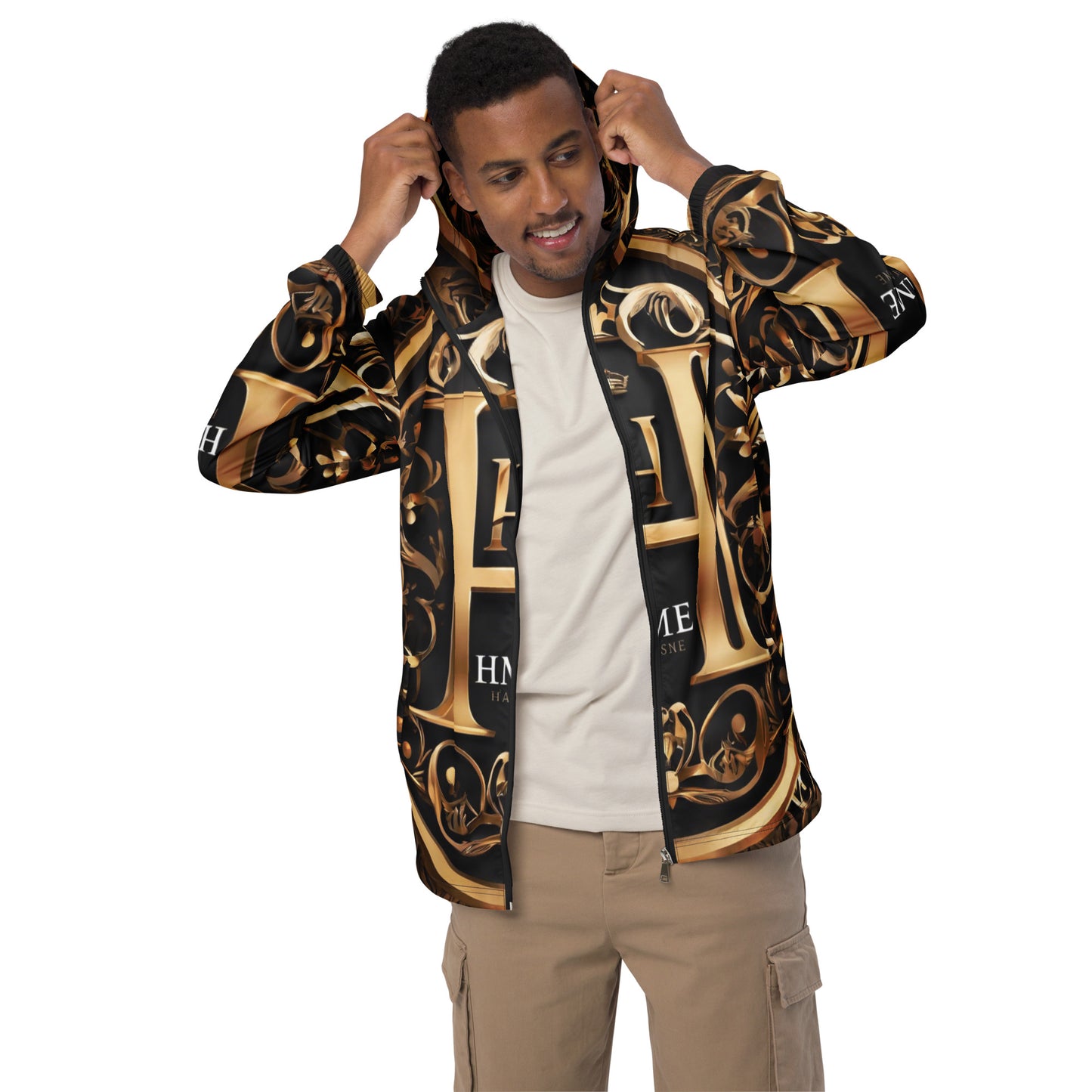 The Lou Collection (White Logo) Men’s windbreaker
