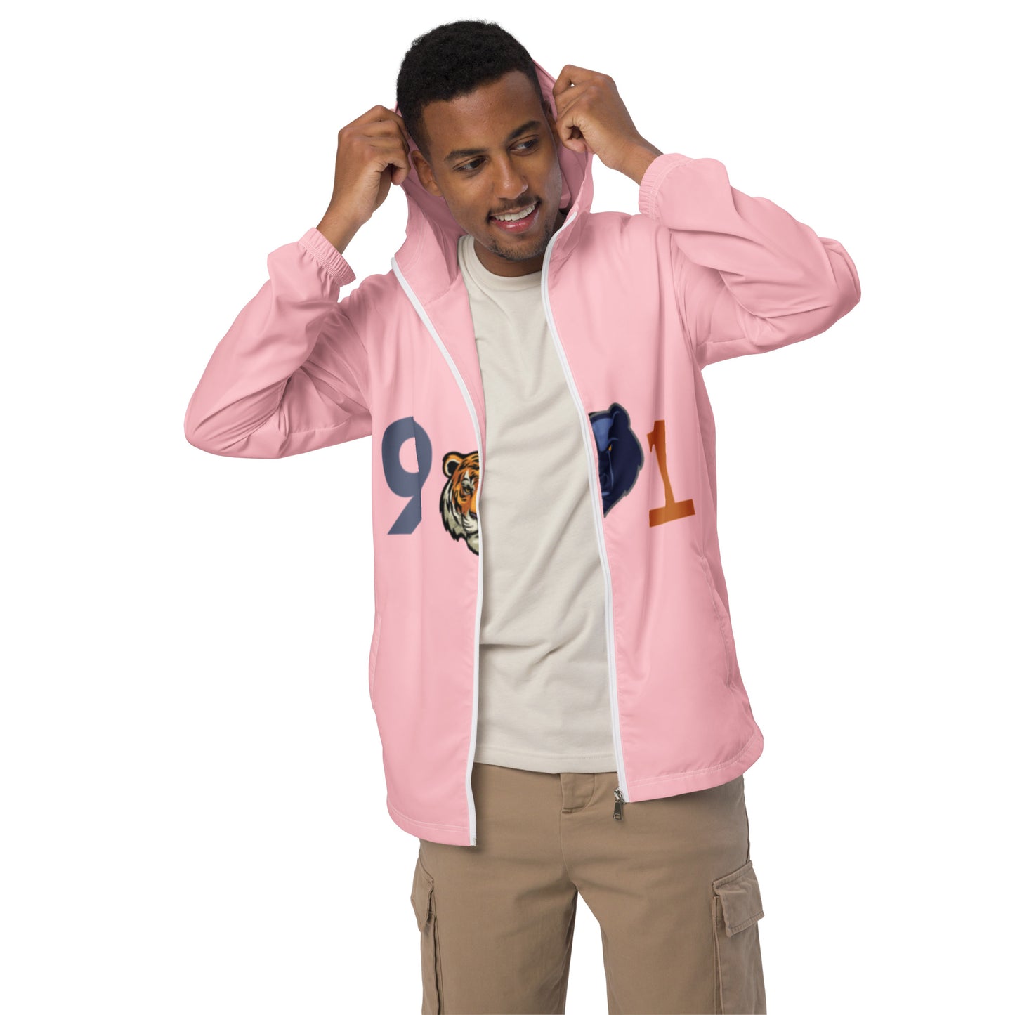 The Rep Yo City Collection Pink Memphis (901) Unisex windbreaker