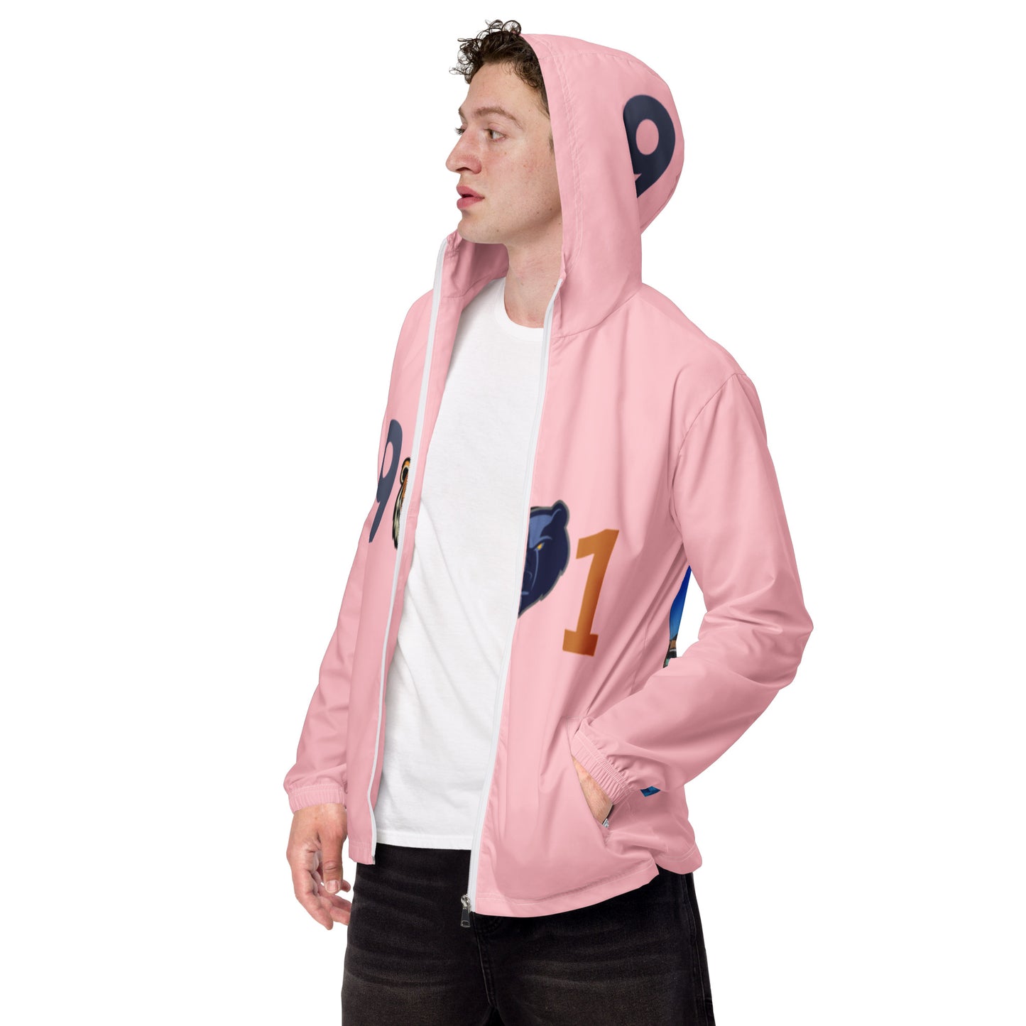 The Rep Yo City Collection Pink Memphis (901) Unisex windbreaker