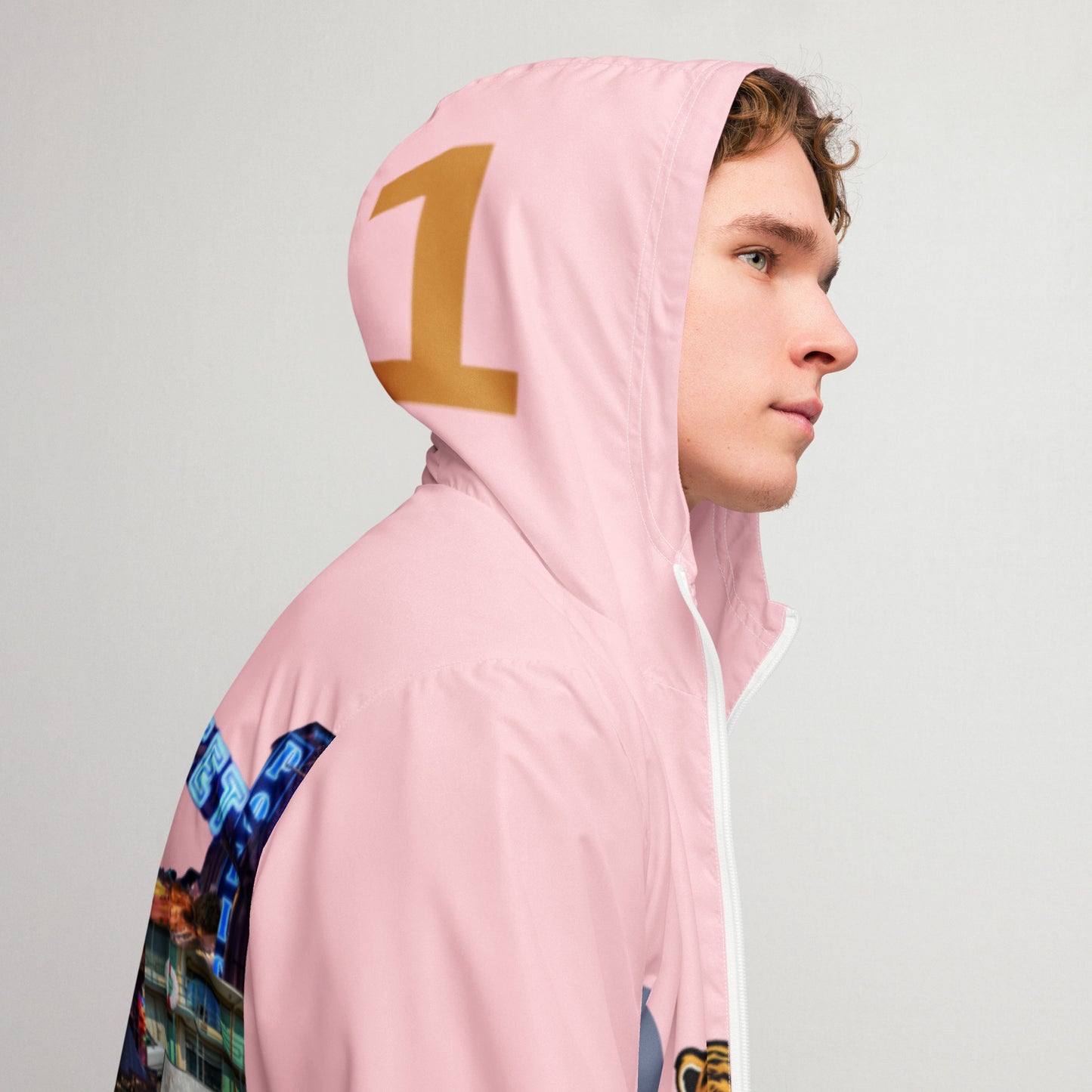 The Rep Yo City Collection Pink Memphis (901) Unisex windbreaker