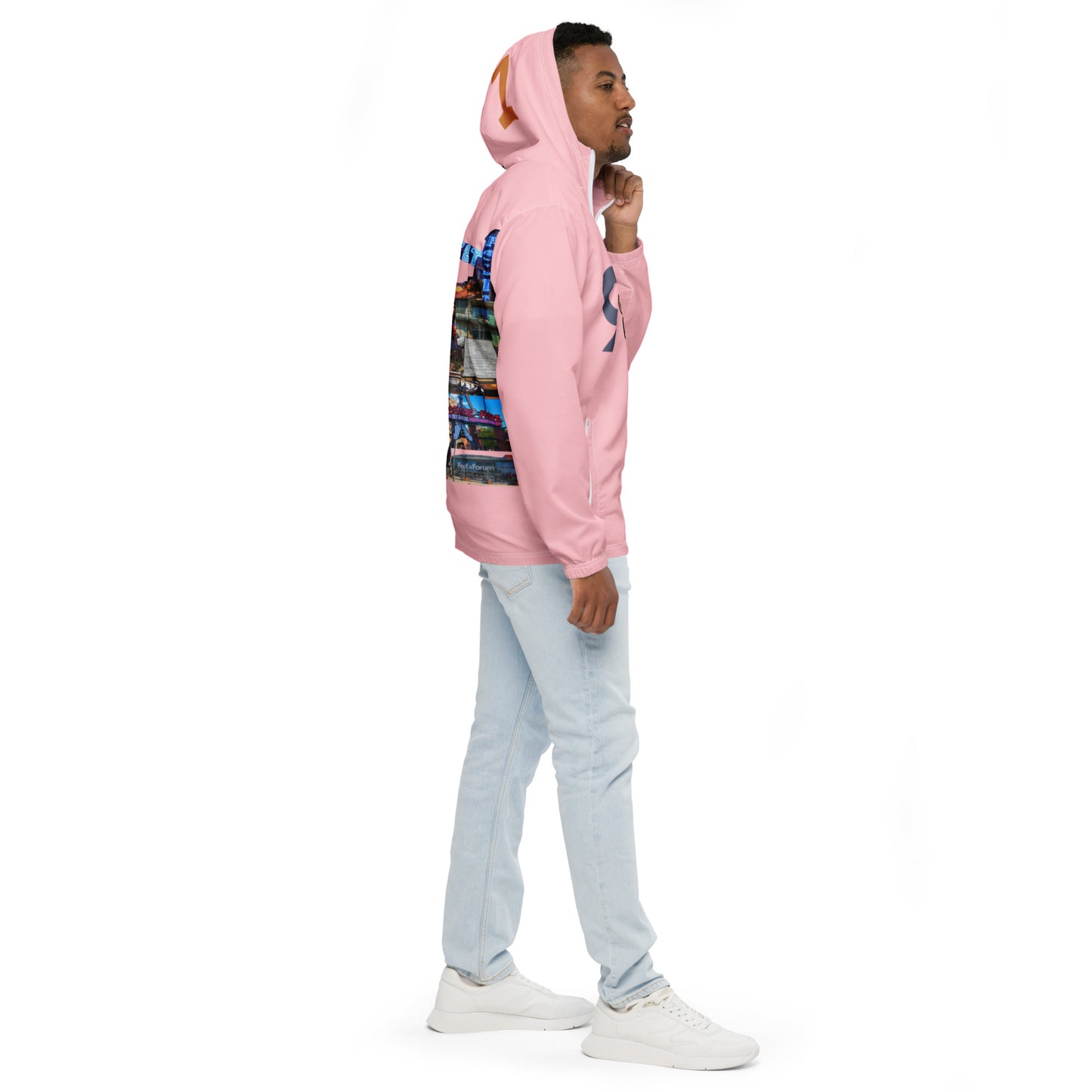 The Rep Yo City Collection Pink Memphis (901) Unisex windbreaker