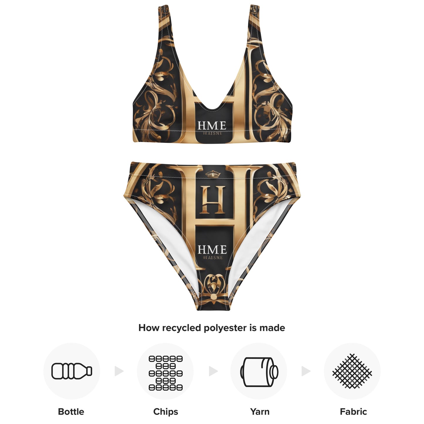 The Lou Collection Recycled high-waisted bikini
