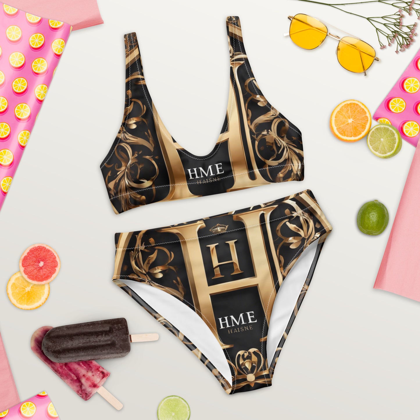 The Lou Collection Recycled high-waisted bikini