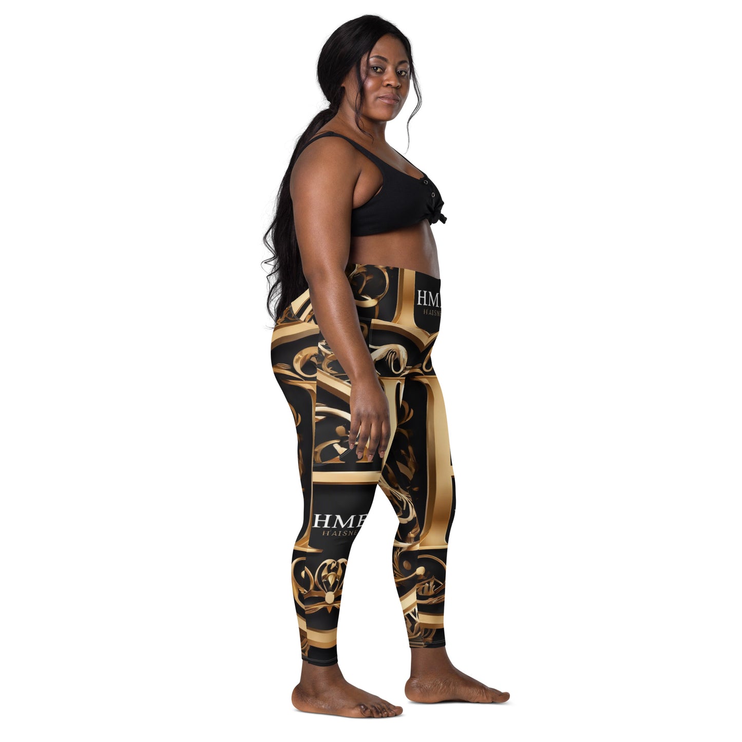 The Lou Collection Leggings with pockets (White Logo)