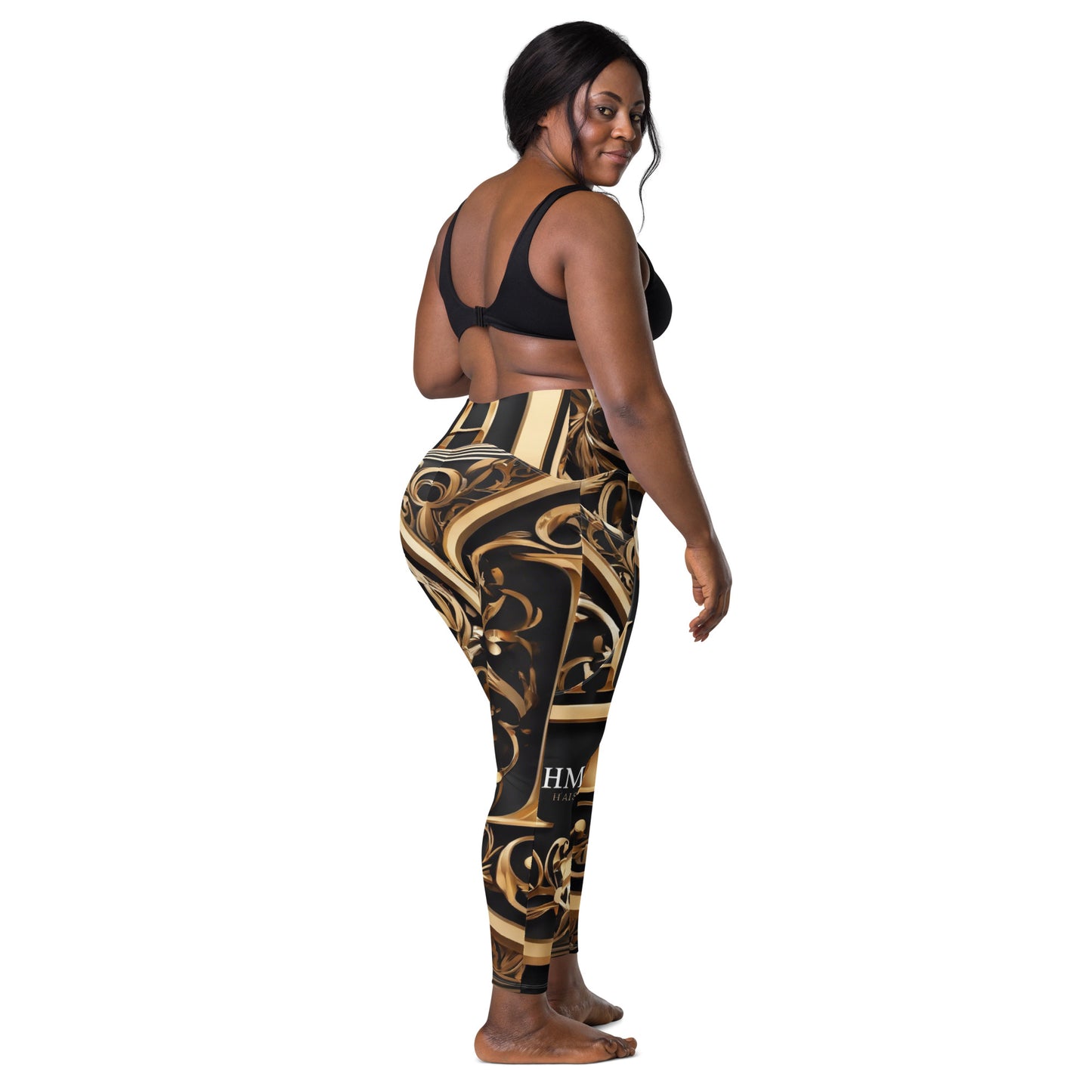 The Lou Collection Leggings with pockets (White Logo)