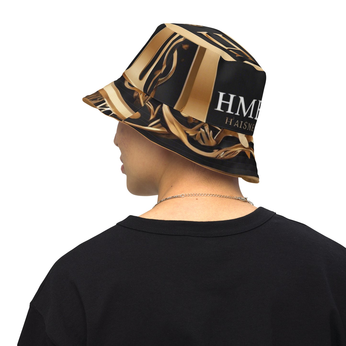 The Lou Collection Reversible bucket hat (White Logo)