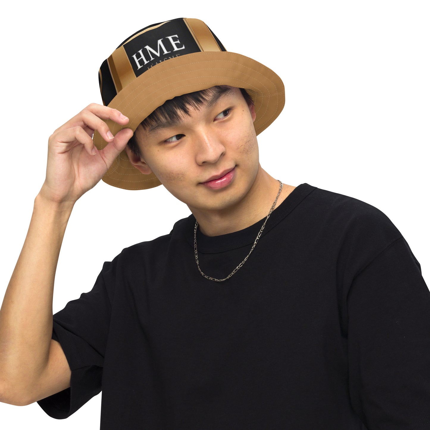 The Lou Collection Reversible bucket hat (White Logo)