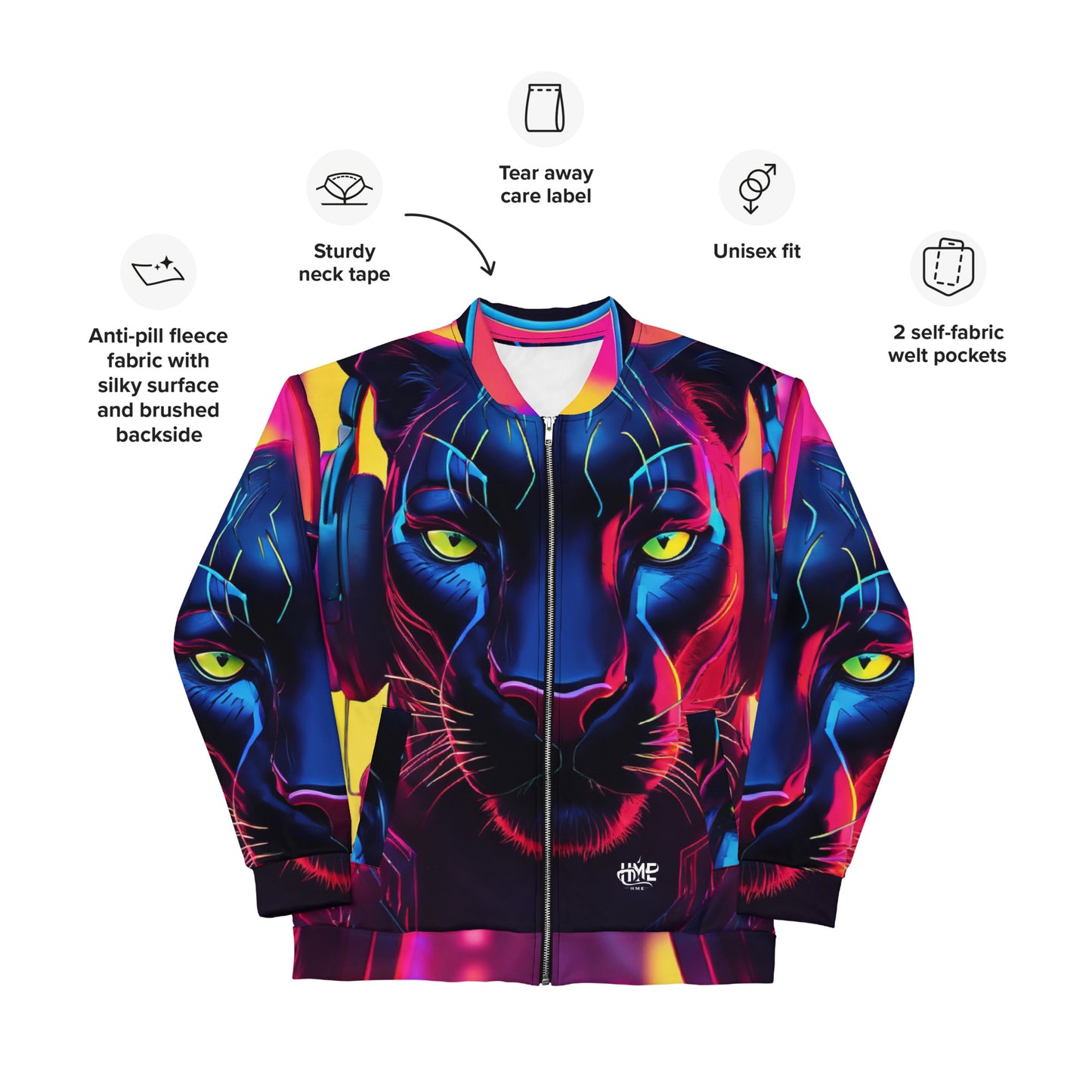 The Urban Panther Collection Unisex Bomber Jacket
