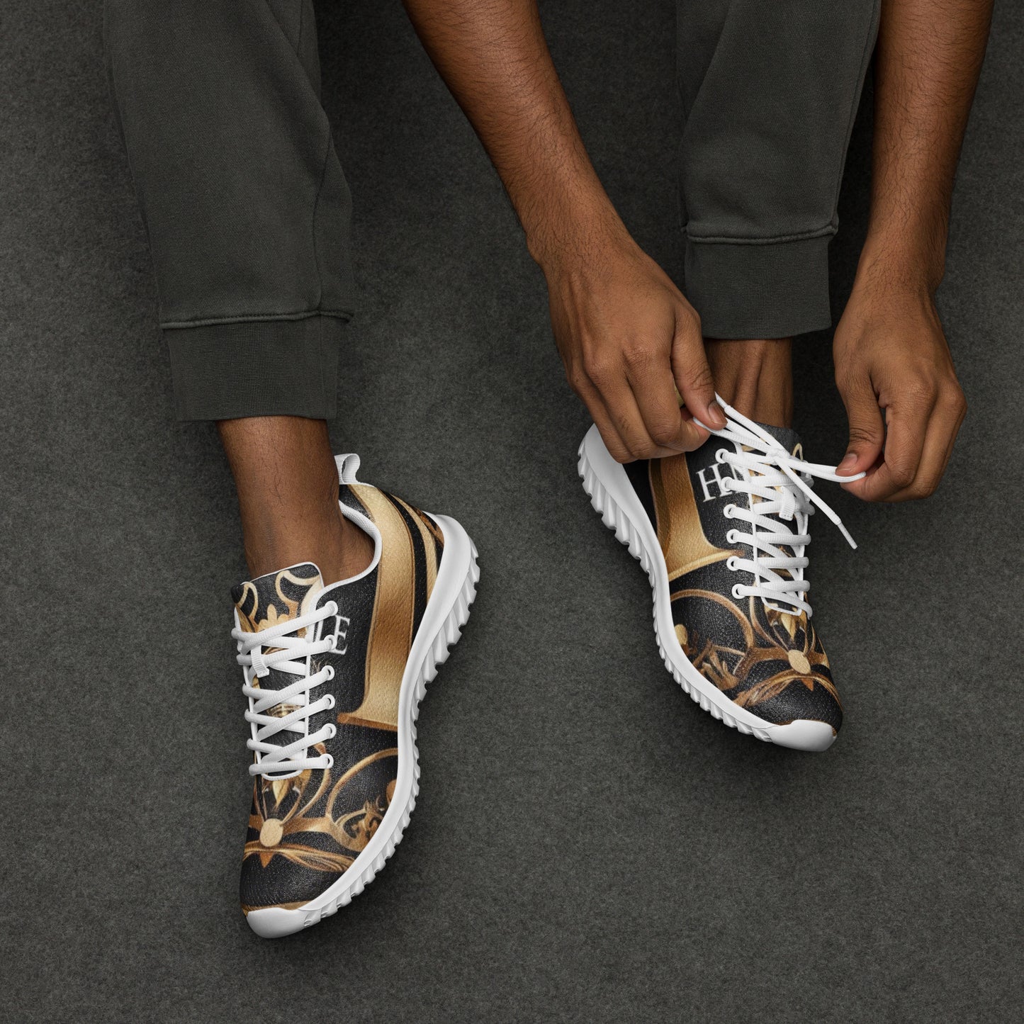 The Lou Collection Men’s athletic shoes (White Logo)