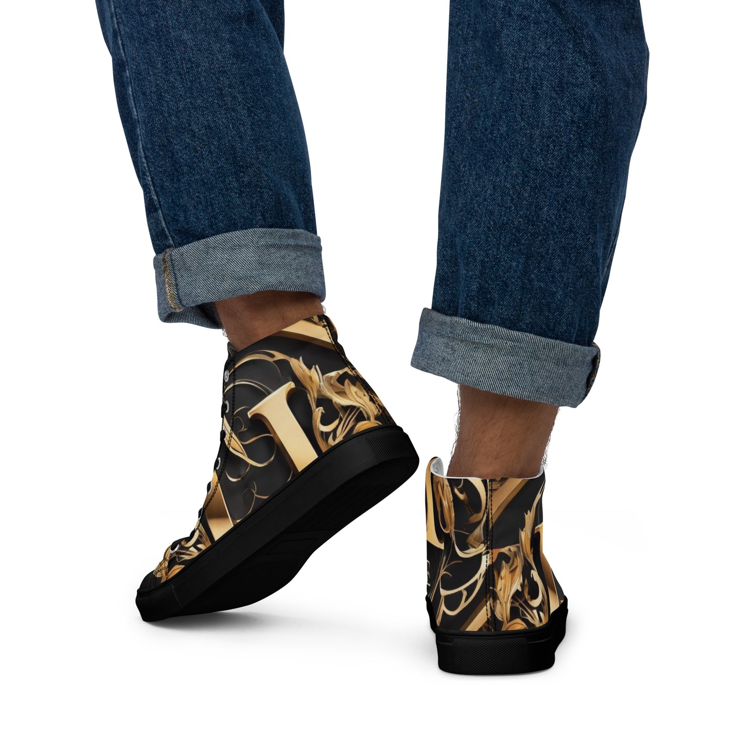 The Lou Collection Men’s high top canvas shoes