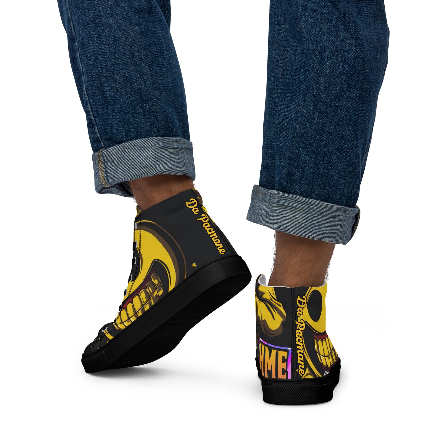 Da Pacmane Collection Men’s high top canvas shoes