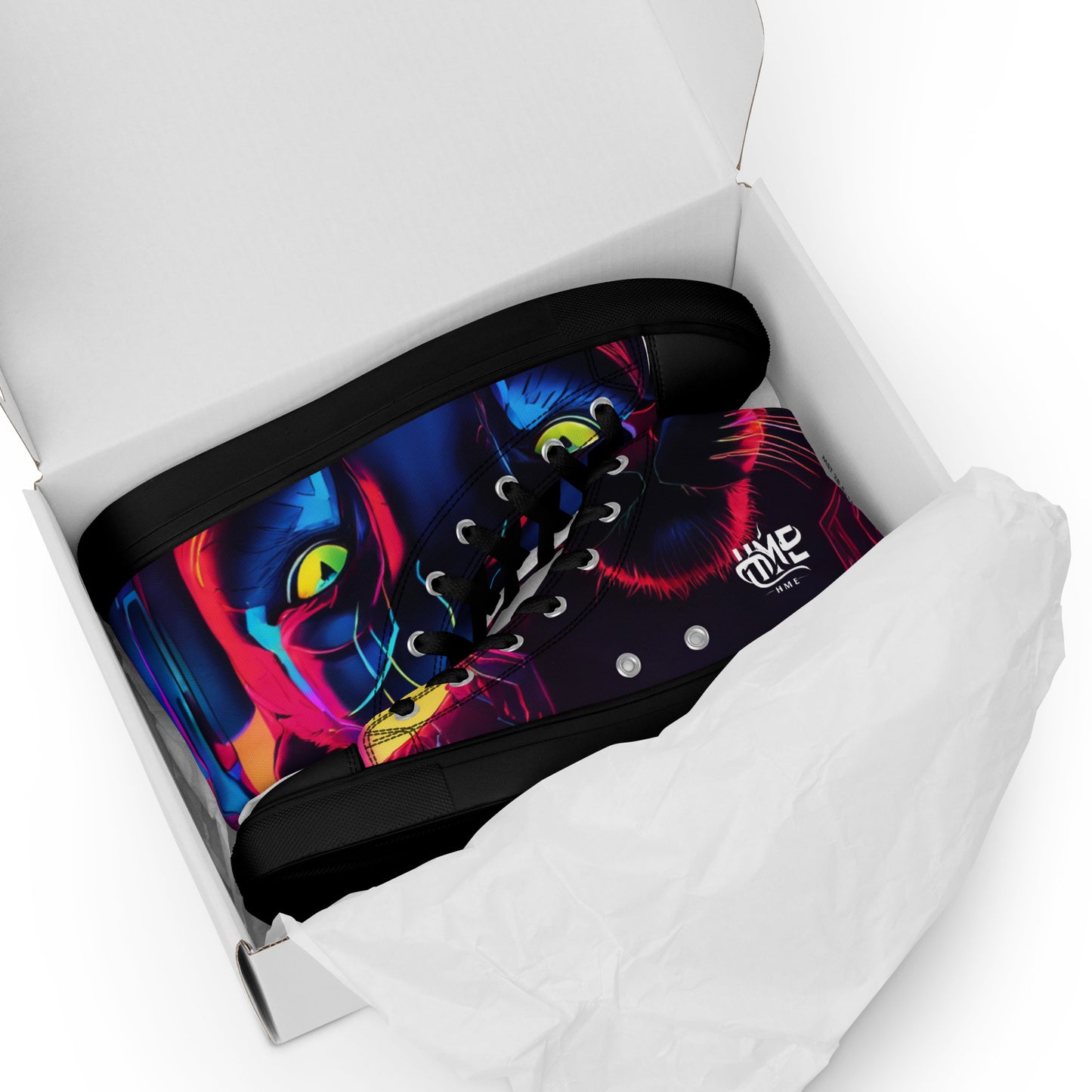 The Urban Panther Collection Men’s high top canvas shoes