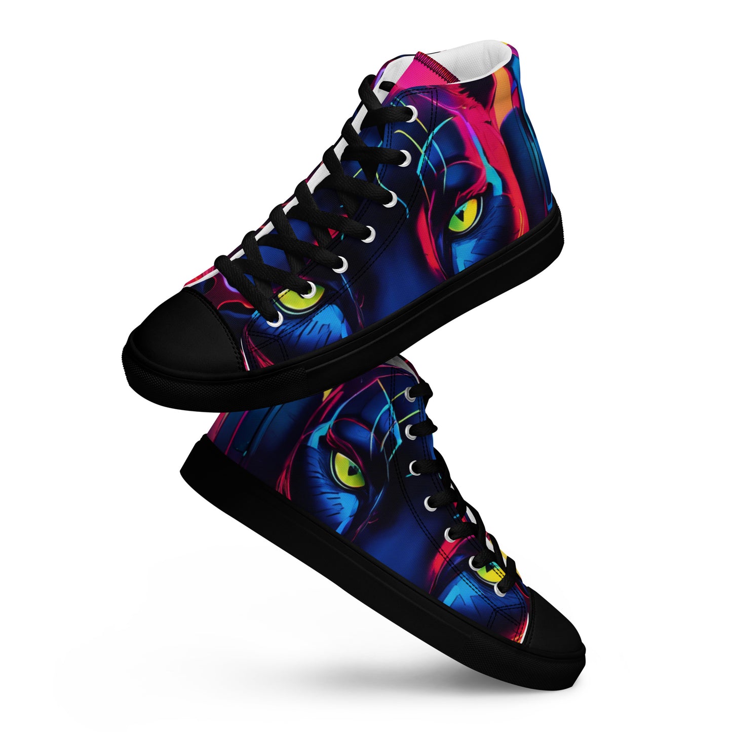 The Urban Panther Collection Men’s high top canvas shoes