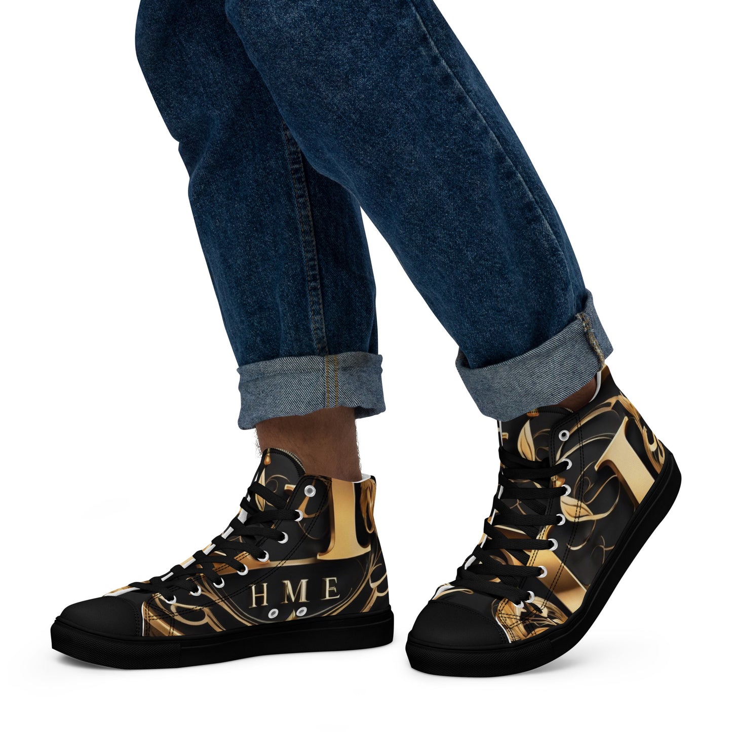 The Lou Collection Men’s high top canvas shoes