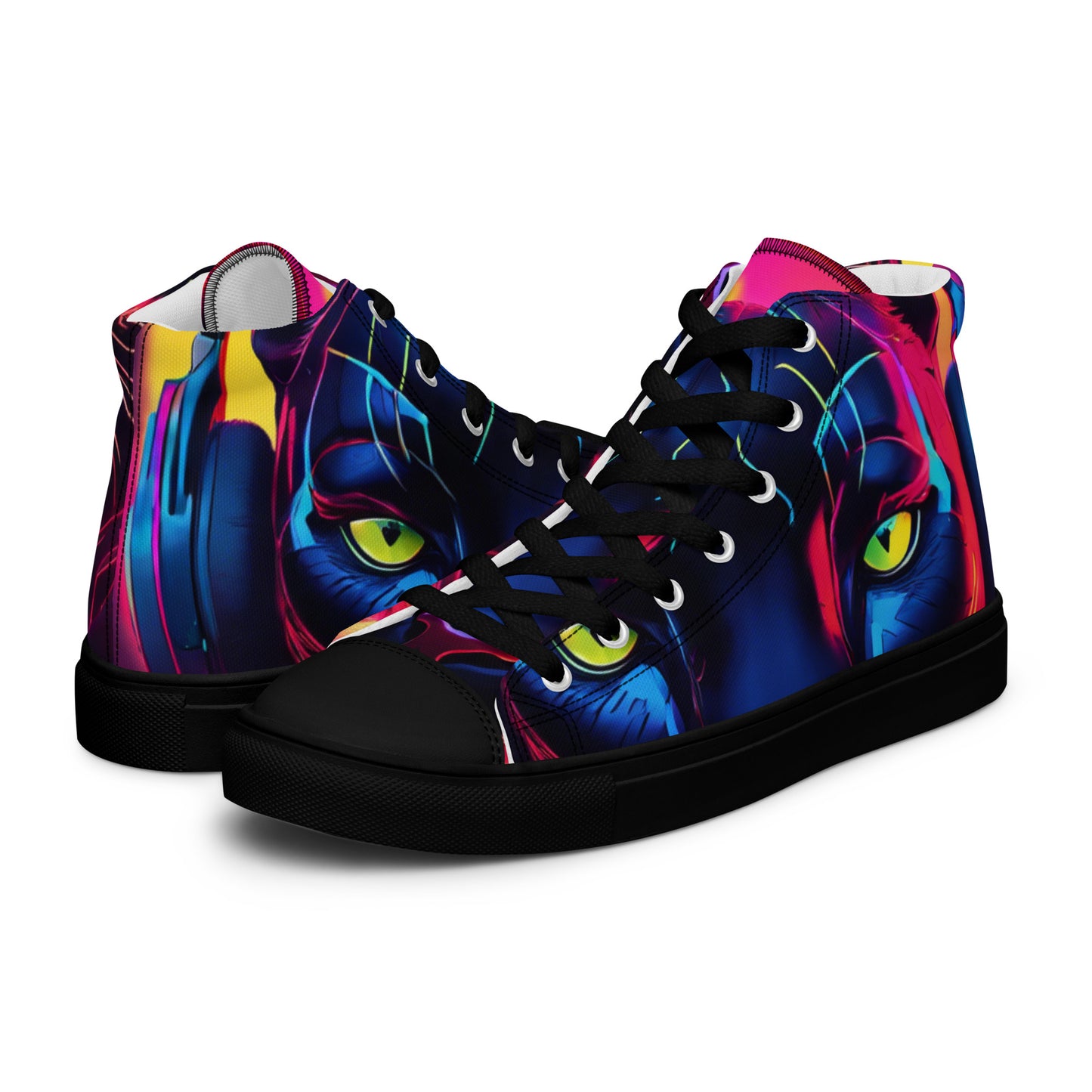 The Urban Panther Collection Men’s high top canvas shoes