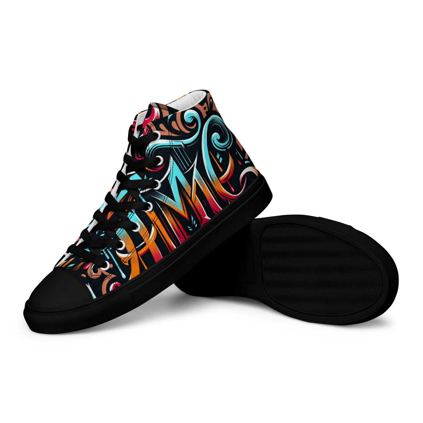 The Avery Collection Men’s high top canvas shoes