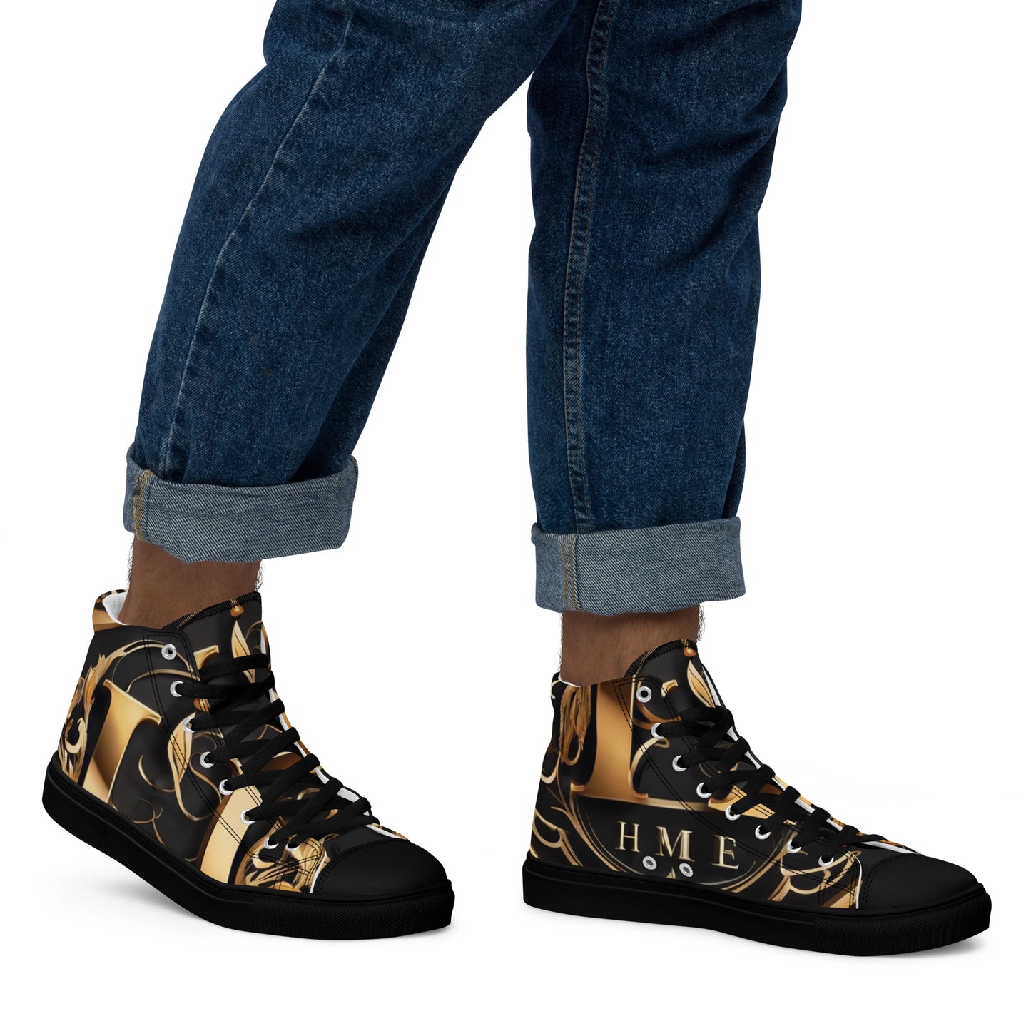 The Lou Collection Men’s high top canvas shoes