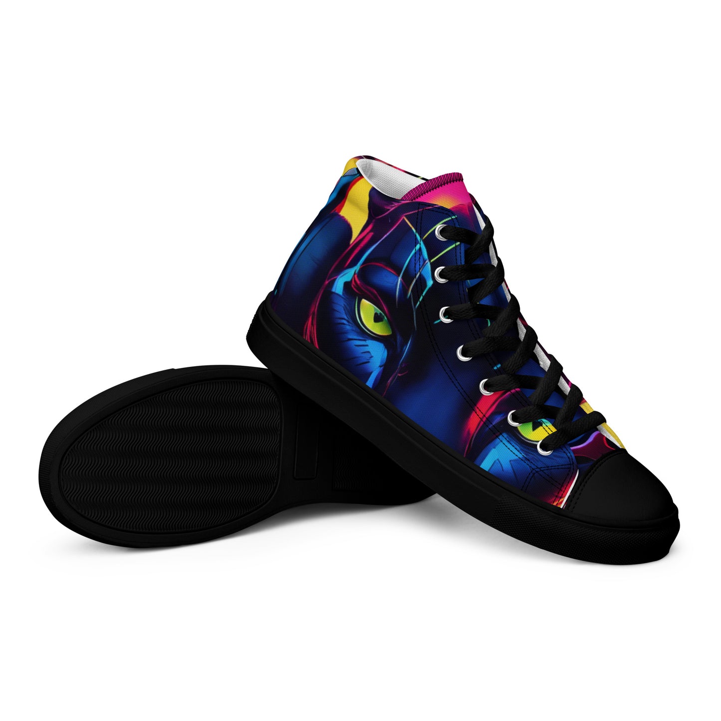 The Urban Panther Collection Men’s high top canvas shoes
