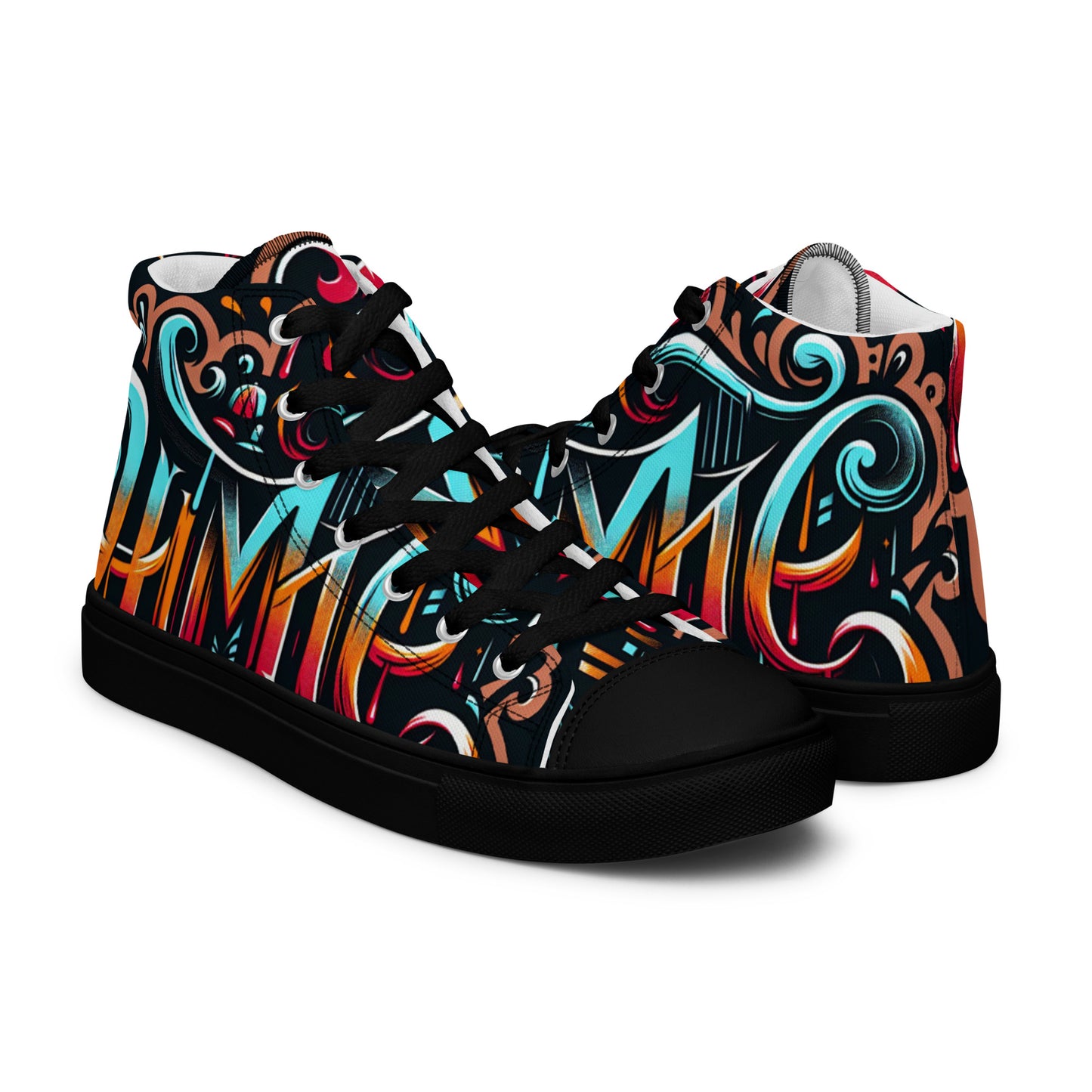 The Avery Collection Men’s high top canvas shoes