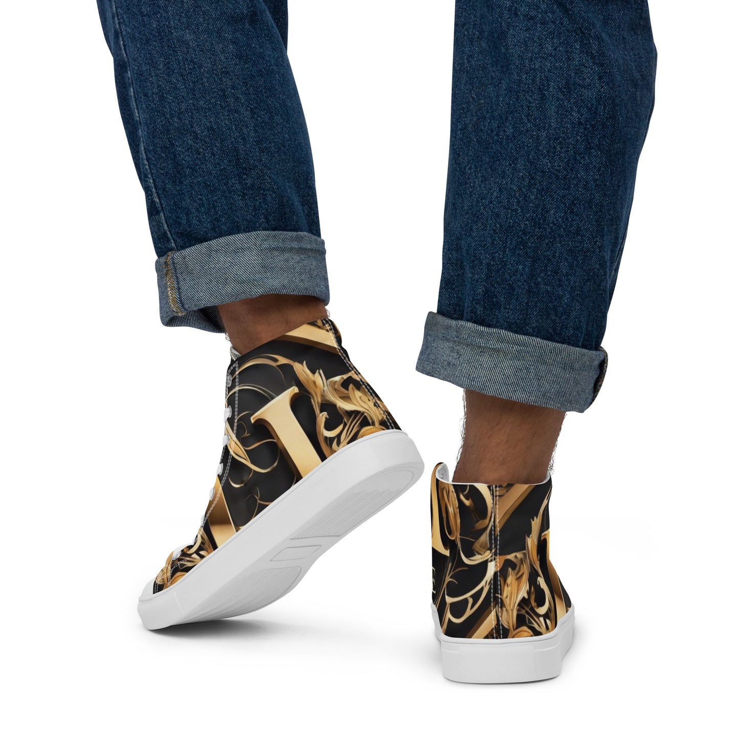 The Lou Collection Men’s high top canvas shoes