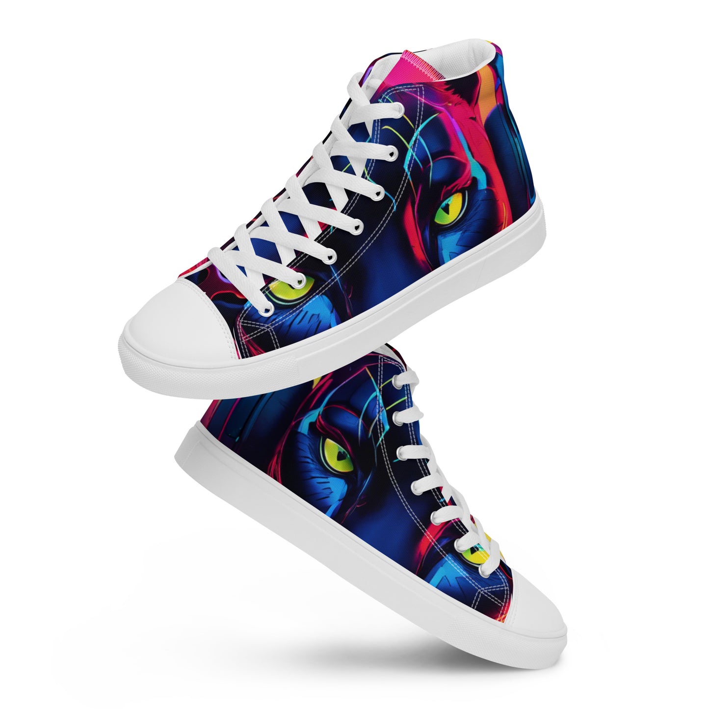The Urban Panther Collection Men’s high top canvas shoes
