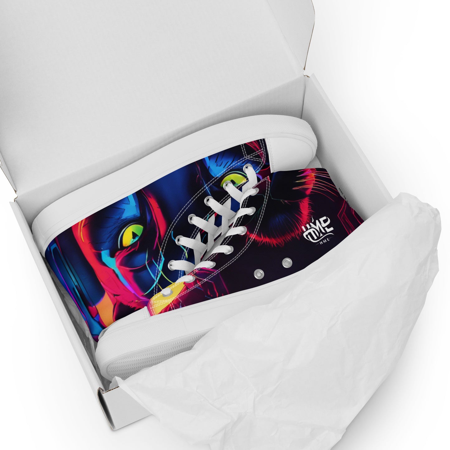 The Urban Panther Collection Men’s high top canvas shoes