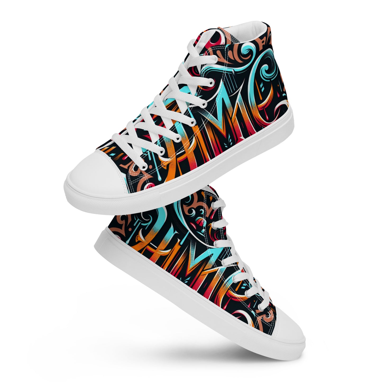 The Avery Collection Men’s high top canvas shoes