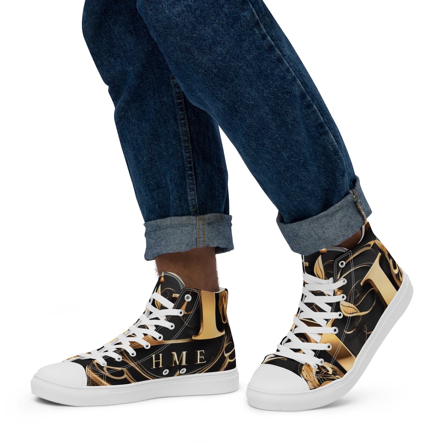 The Lou Collection Men’s high top canvas shoes