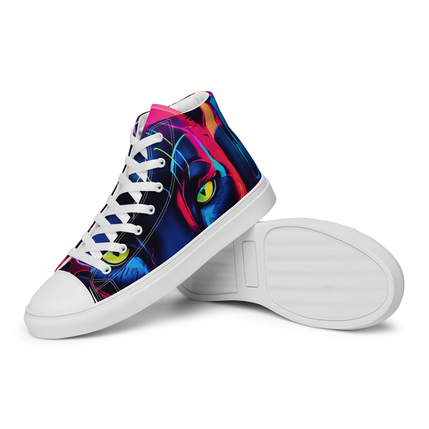 The Urban Panther Collection Men’s high top canvas shoes
