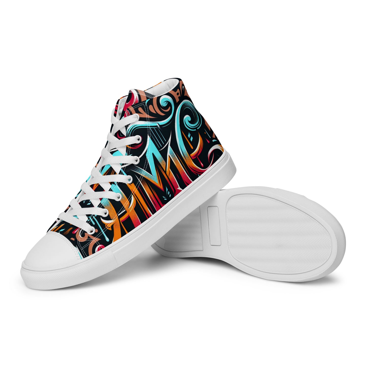 The Avery Collection Men’s high top canvas shoes