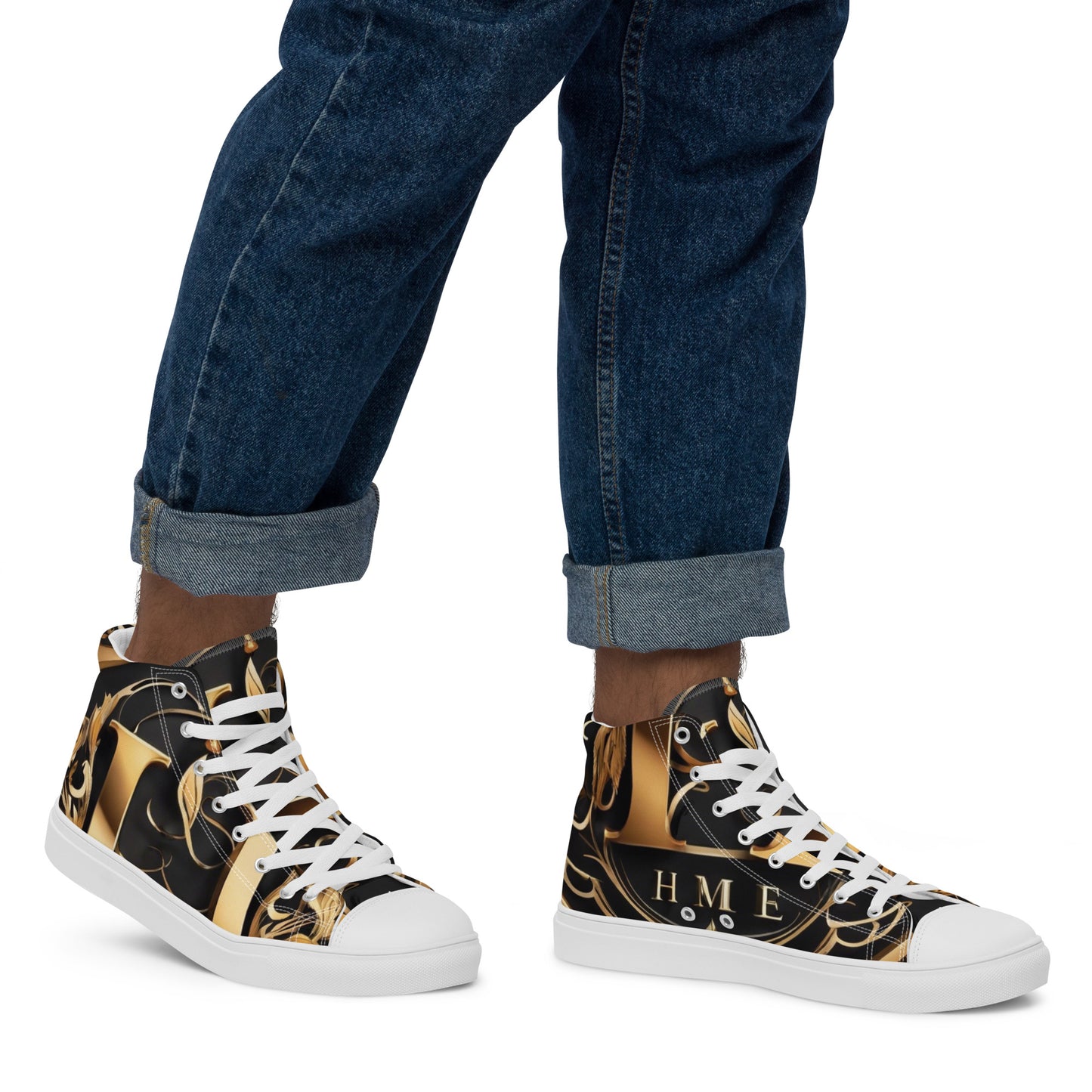 The Lou Collection Men’s high top canvas shoes
