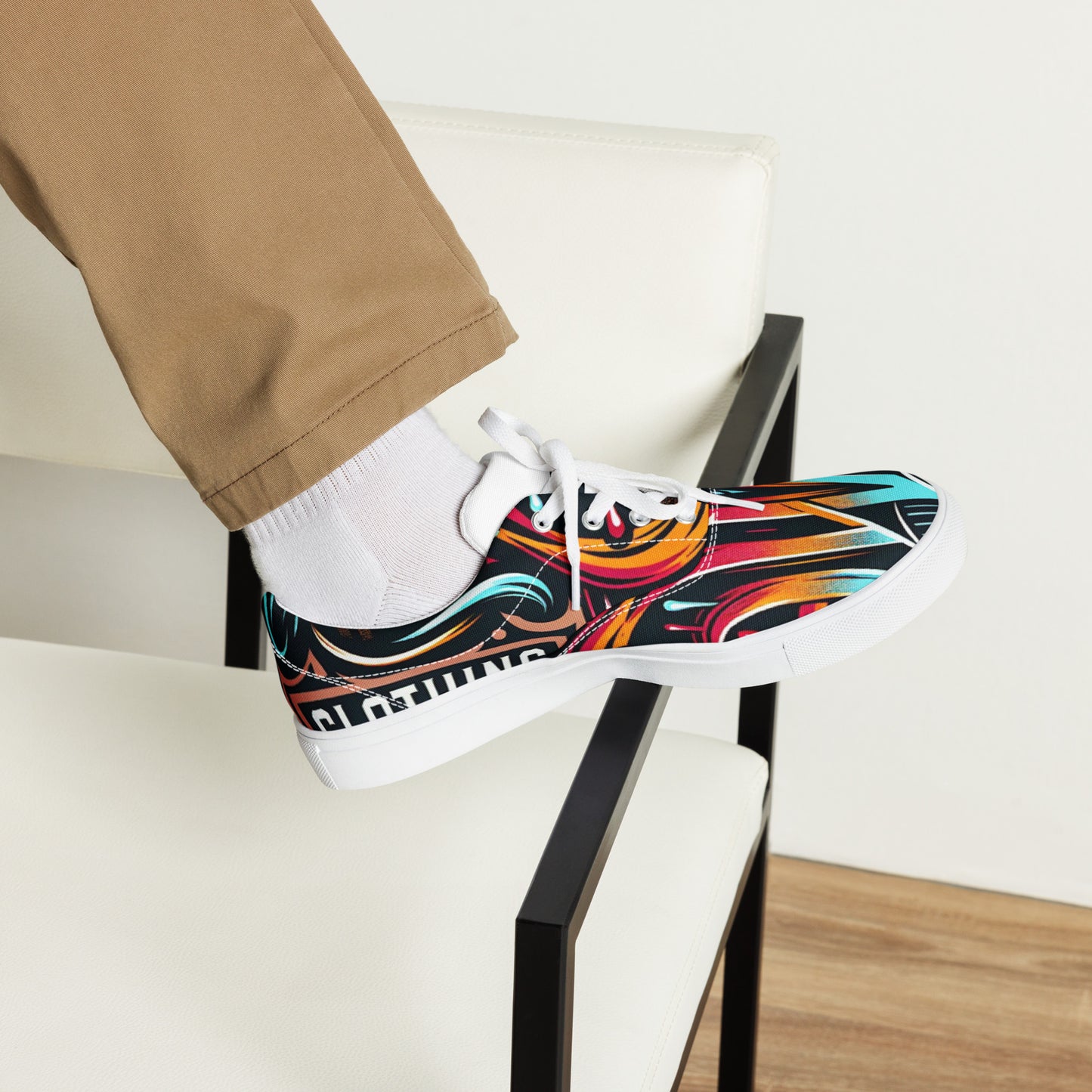 The Avery Collection Men’s lace-up canvas shoes