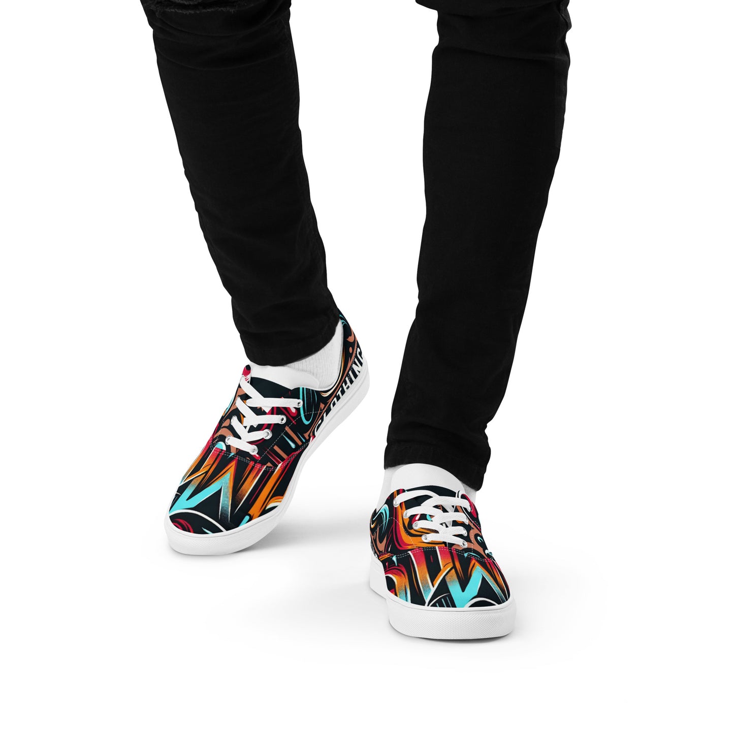 The Avery Collection Men’s lace-up canvas shoes