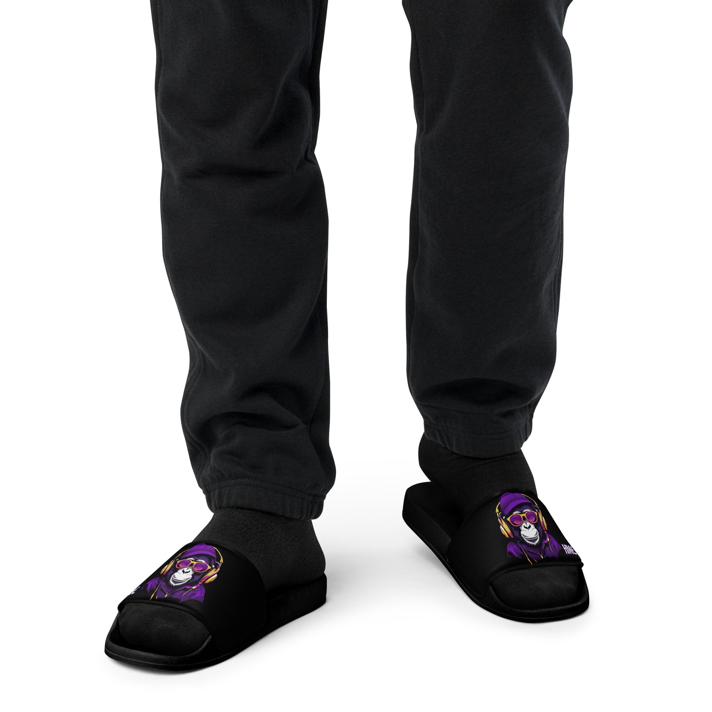 The Urban Monkey Collection Men’s slides Black