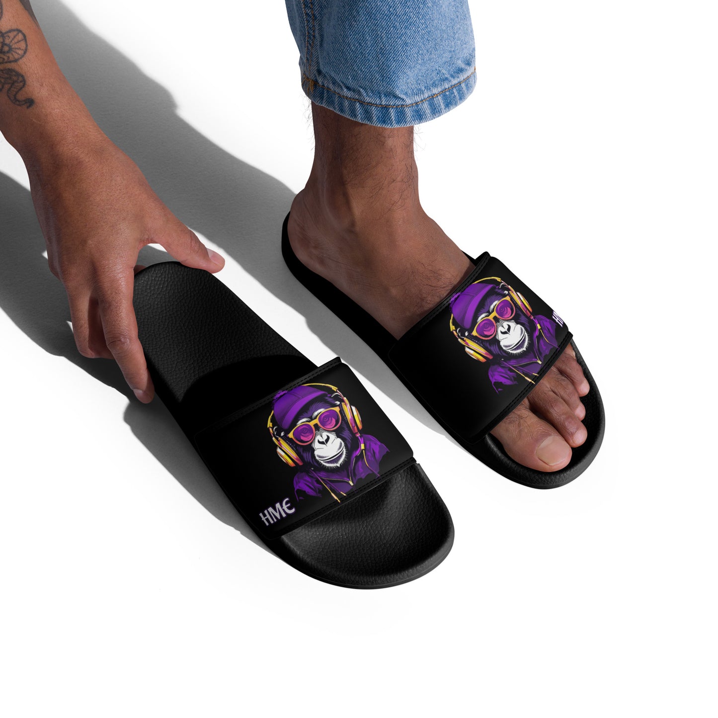 The Urban Monkey Collection Men’s slides Black