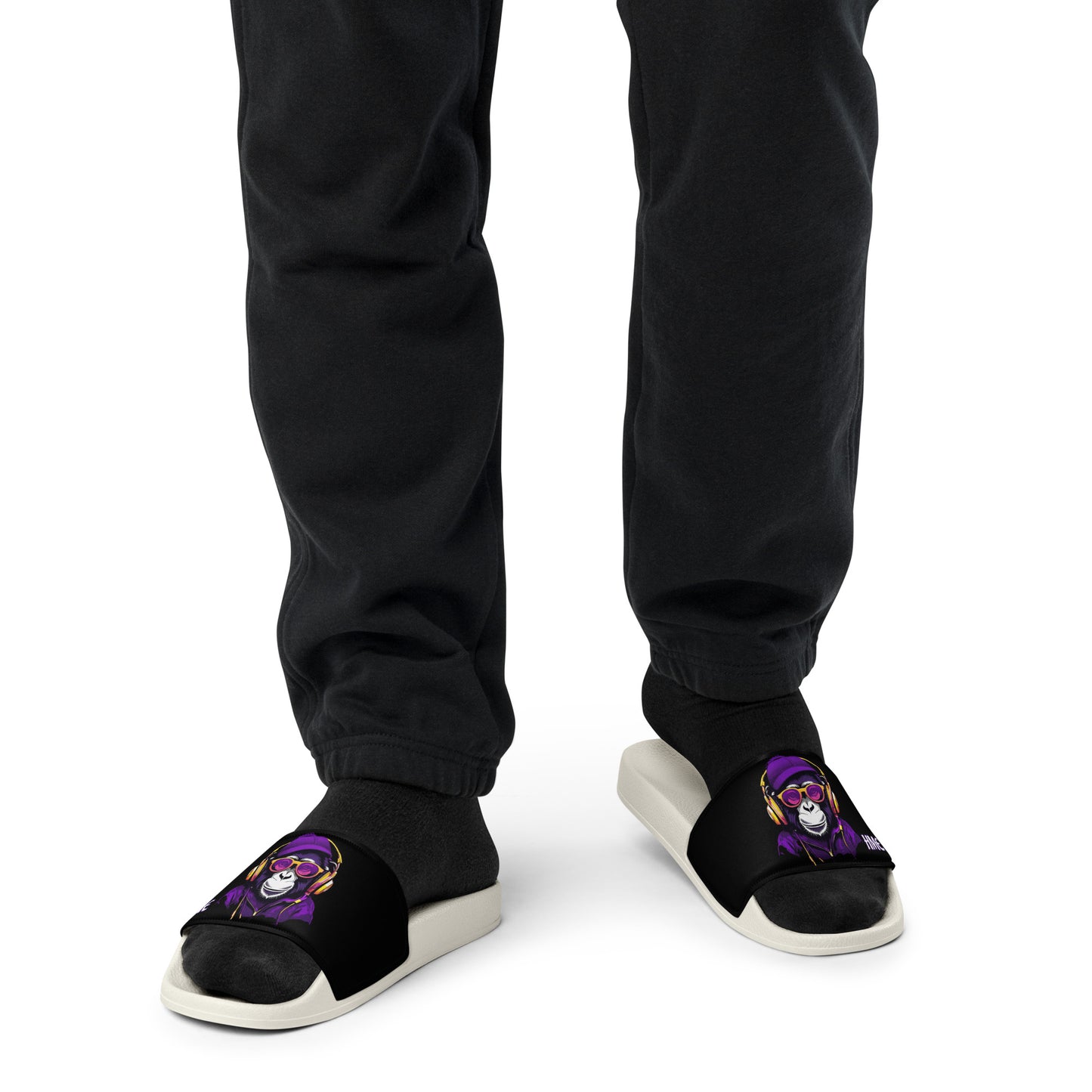 The Urban Monkey Collection Men’s slides Black