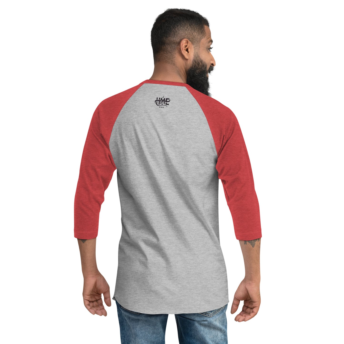 The Lou Collection 3/4 sleeve raglan shirt (White Logo)