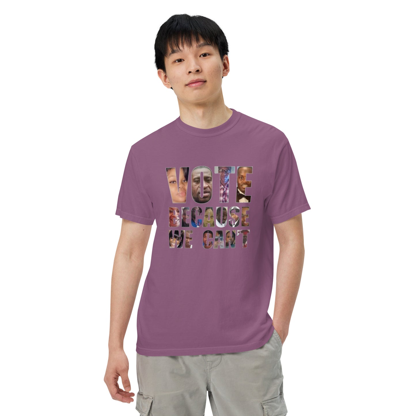 HME Vote Because We Can't Unisex garment-dyed heavyweight t-shirt