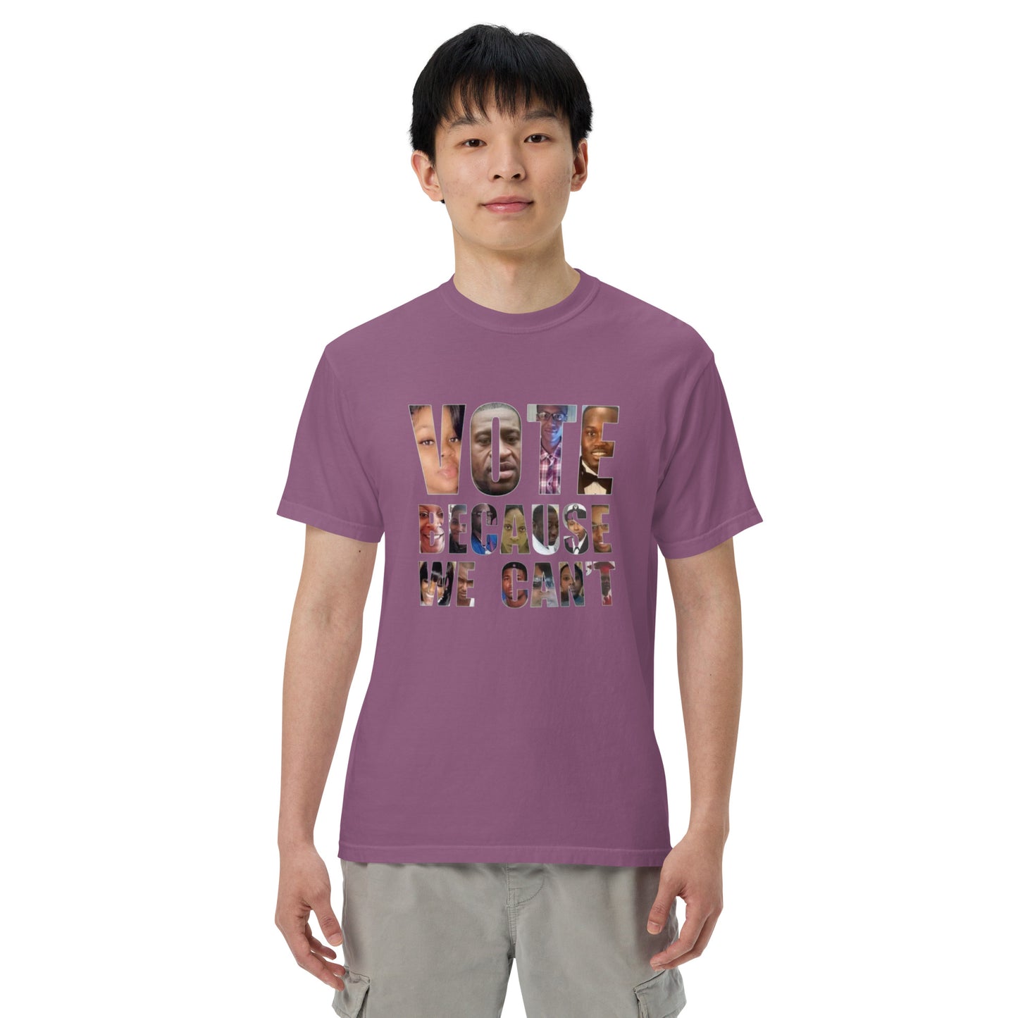 HME Vote Because We Can't Unisex garment-dyed heavyweight t-shirt