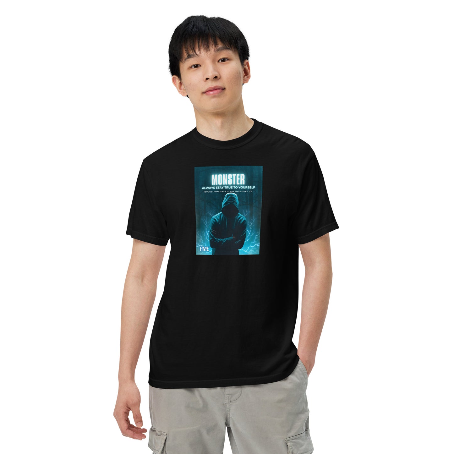 The Motivation Collection Monster Unisex garment-dyed heavyweight t-shirt