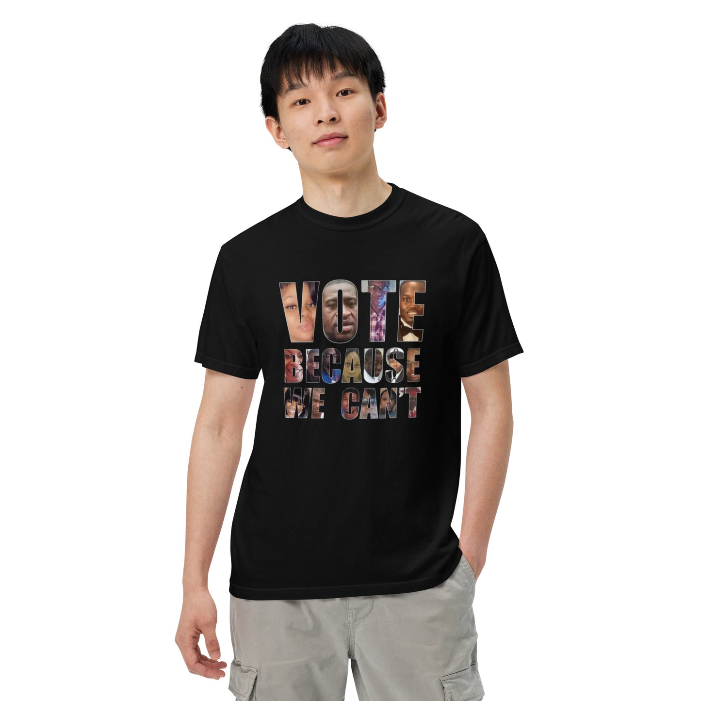 HME Vote Because We Can't Unisex garment-dyed heavyweight t-shirt