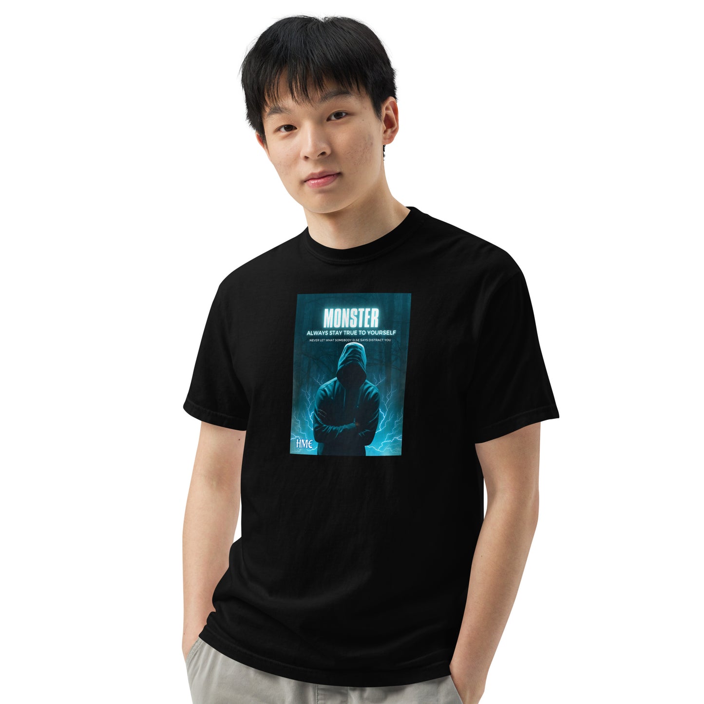 The Motivation Collection Monster Unisex garment-dyed heavyweight t-shirt