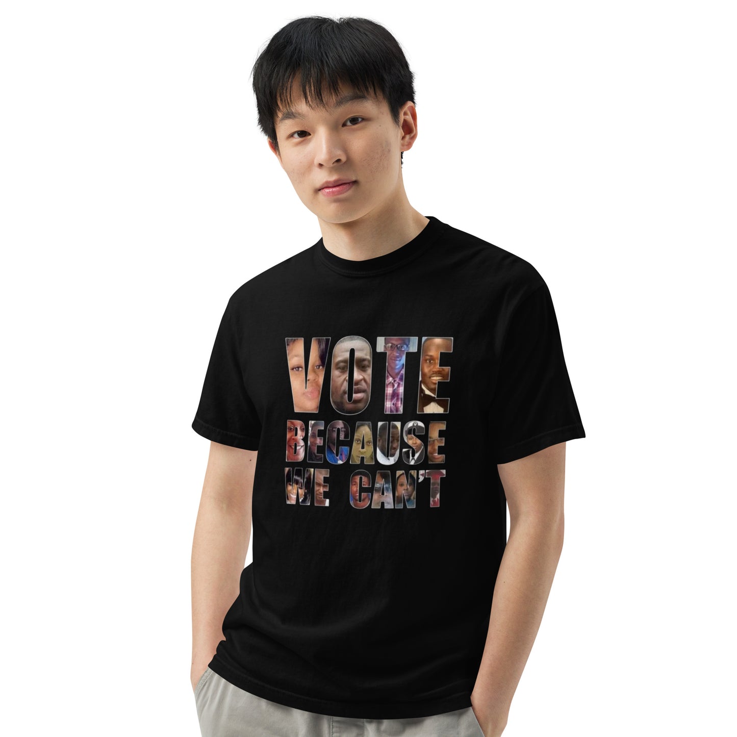 HME Vote Because We Can't Unisex garment-dyed heavyweight t-shirt