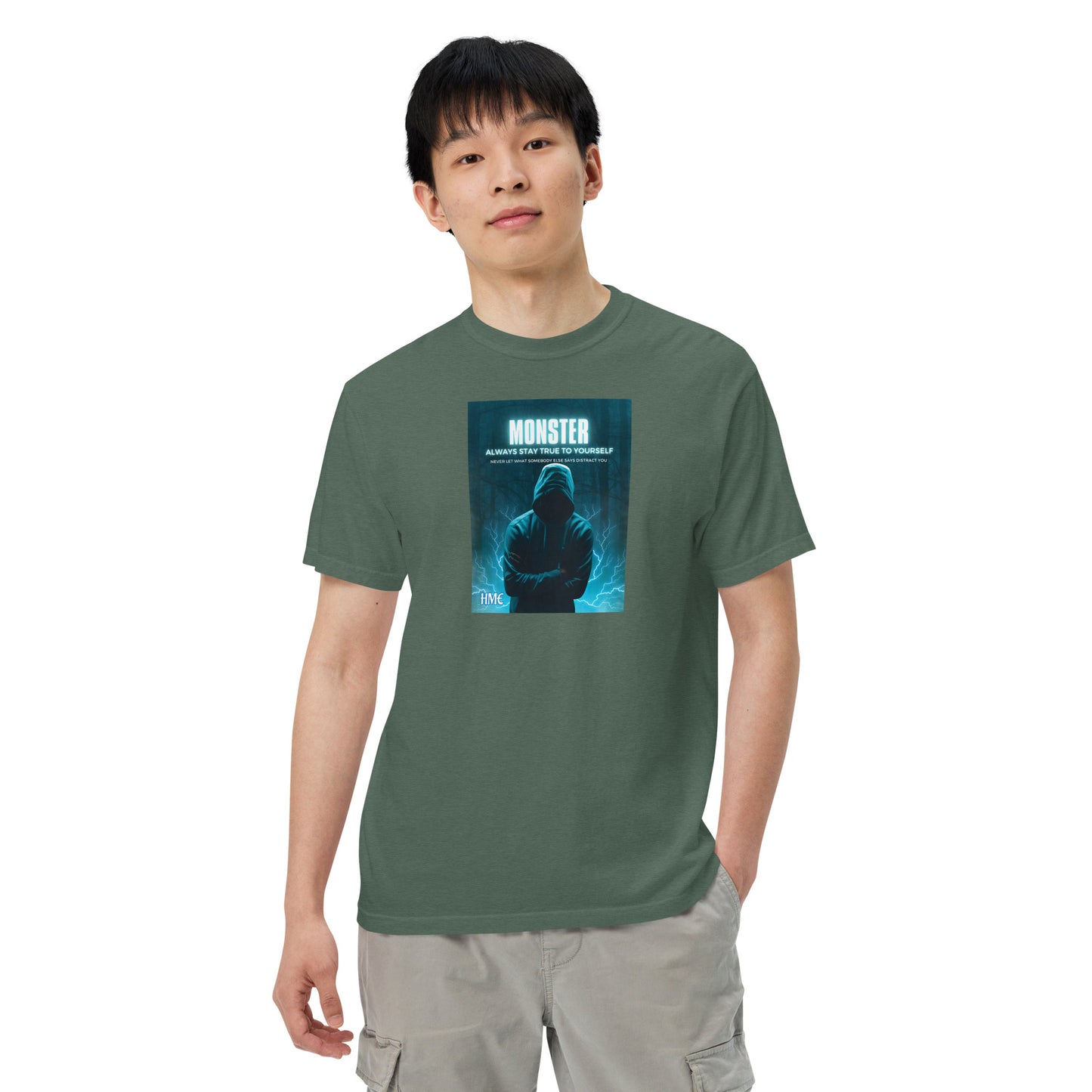 The Motivation Collection Monster Unisex garment-dyed heavyweight t-shirt