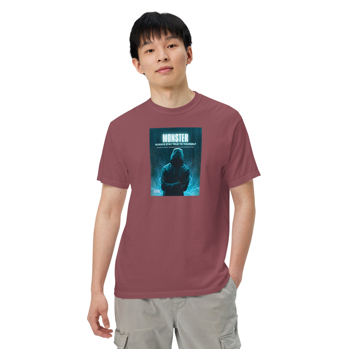 The Motivation Collection Monster Unisex garment-dyed heavyweight t-shirt